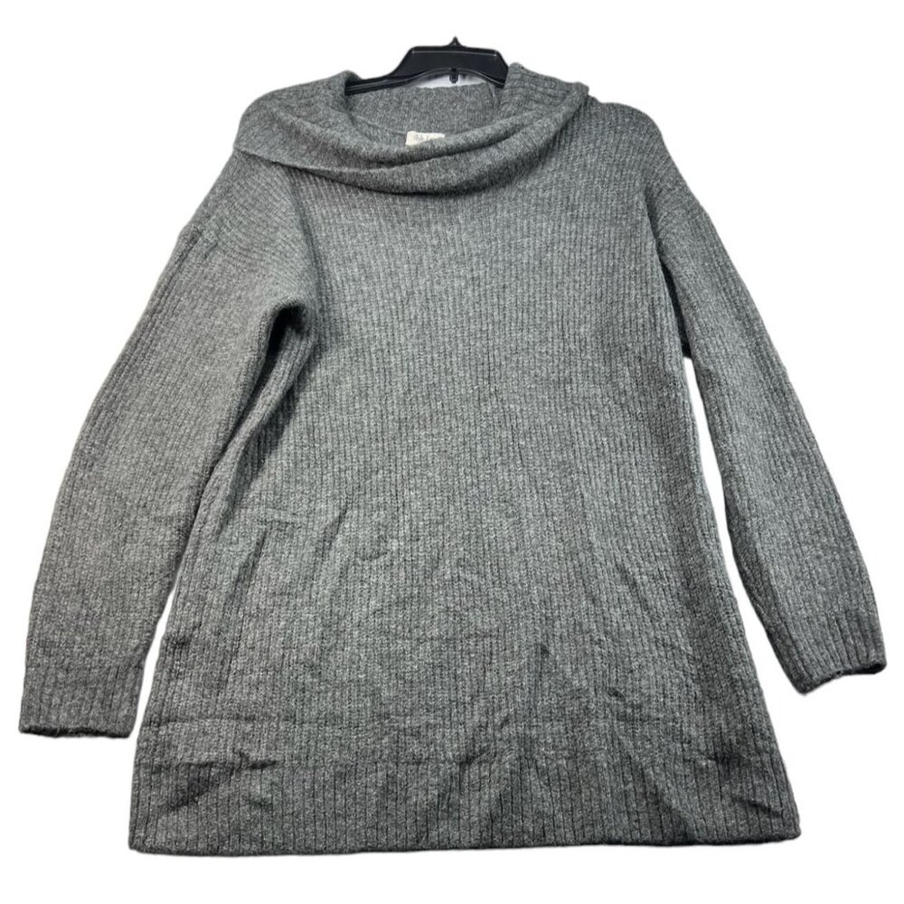 Style and Co Tunic Sweater Womens size XXL Gray Cowl Neck Pullover New